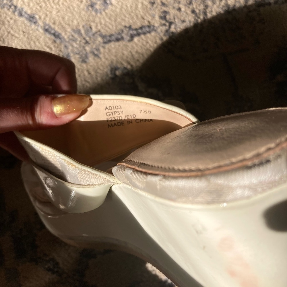 🤍Vintage Y2K Coach Wedge Platform Sandals🤍 - Picture 7 of 10